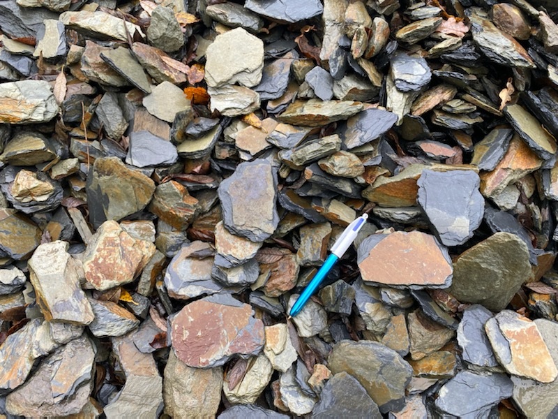 Ardoise bleue rustique 40/80 humide